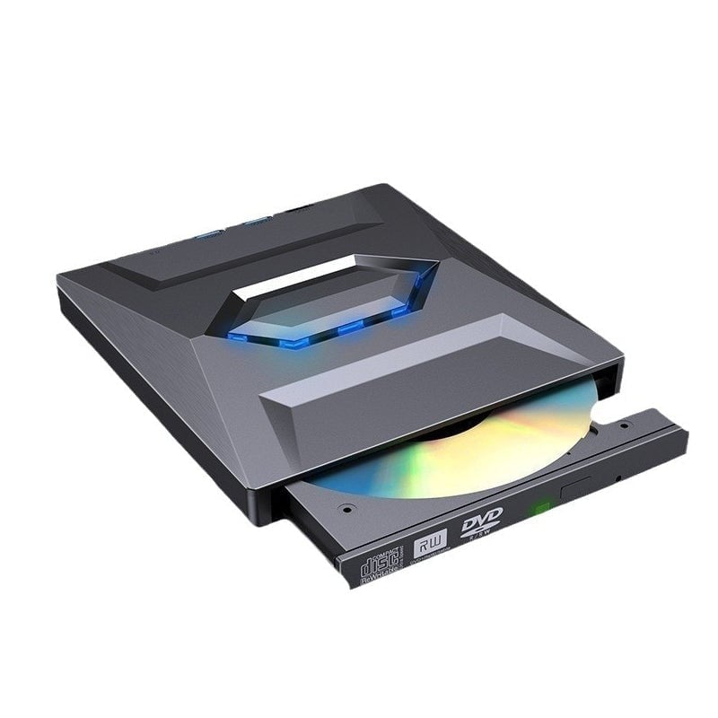 USB 3.0 Type-C External CD/DVD Drive Burner with SD/TF Card Reader & USB Hub