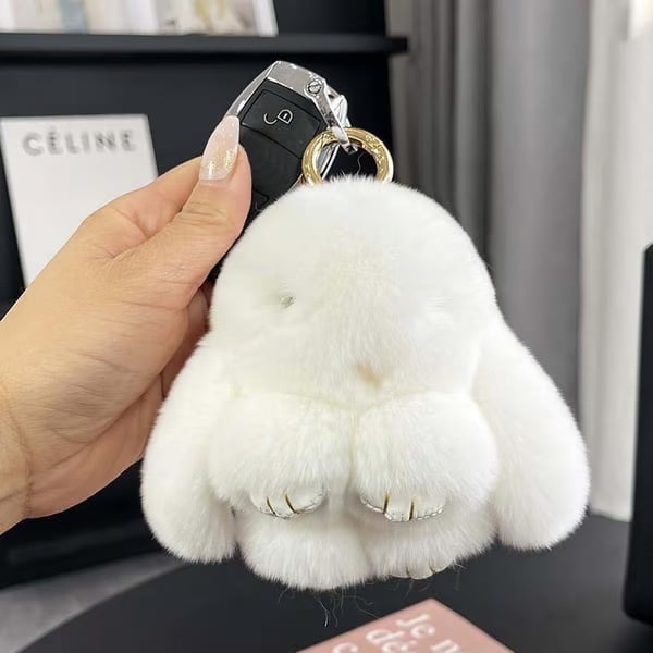 💕🐰 Handmade Soft Bunny PomPom Charms（🎁Boxed Edition）