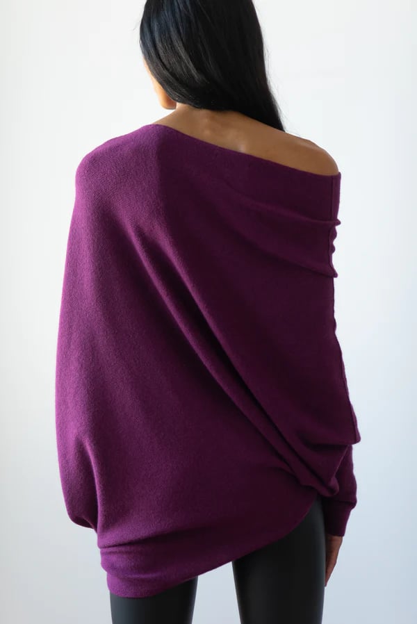 ✨Asymmetric Draped Jumper
