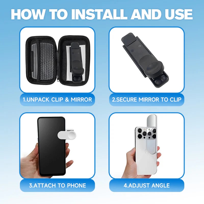 Mirror Reflection Clip  - Capture Stunning Reflections Instantly